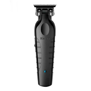 ماشین اصلاح موی صورت کیمی مدل KM-2299 با تیغه کربن استیل، باتری 1200 میلی‌آمپر ساعت، شارژ سریع 3 ساعته با USB Type-C، طراحی ارگونومیک و 3 شانه تنظیم طول مو