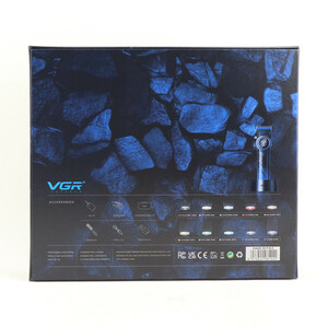 ماشین اصلاح موی سر و صورت شارژی وی جی ار مدل  V-001 آبی  نسخه Blue Edition
