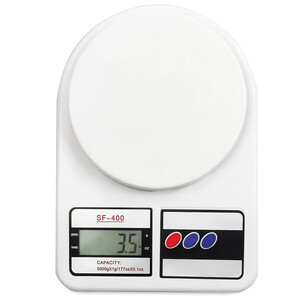 ترازو دیجیتال آشپزخانه مدل SF-400 ظرفیت 10 کیلوگرم (اصل) همراه باطری