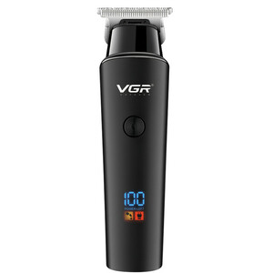 ماشین اصلاح موی سر و صورت وی جی آر مدل 937 با طراحی ارگونومیک، نمایشگر دیجیتال، باتری 2000 میلی‌آمپر ساعت، شارژ USB و سه شانه قابل تنظیم برای اصلاح دقیق و چند حالته