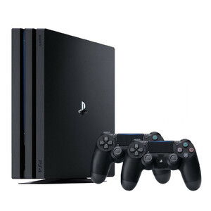 کنسول بازی سونی مدل Playstation 4 Pro 2018 کد CUH-7216B Region 2 ظرفیت 1 ترابایت در حد آکبند دو دسته