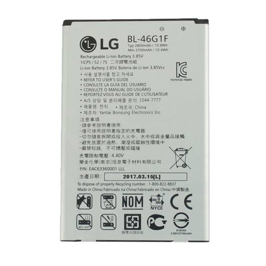 باتری گوشی مدل BL-46G1F مناسب برای گوشی ال جی K10 2017