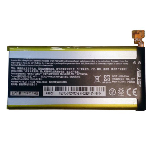 باتری موبایل مدل C11-A80 با ظرفیت 2400mAh مناسب برای گوشی موبایل ایسوس PadFone Infinity A80