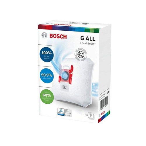 کیسه جاروبرقی بوش مدل GALL مناسب برای جاروبرقی های تایپ G,GXLL,GALLبسته 4 عددی