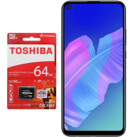 گوشی موبایل هوآوی مدل Huawei Y7p ART-L29 دو سیم کارت ظرفیت 64 گیگابایت به همراه کارت حافظه microSDXC توشیبا ظرفیت 64 گیگابایت