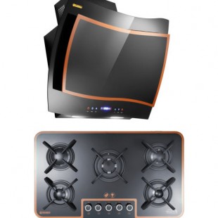 هود و اجاق گاز صفحه ای درخشان مدل فریز g636