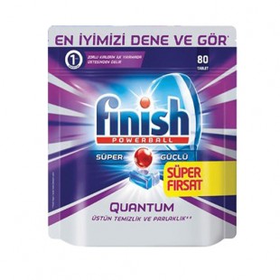 قرص ماشین ظرفشویی فینیش مدل کوانتوم بسته 80 عددی