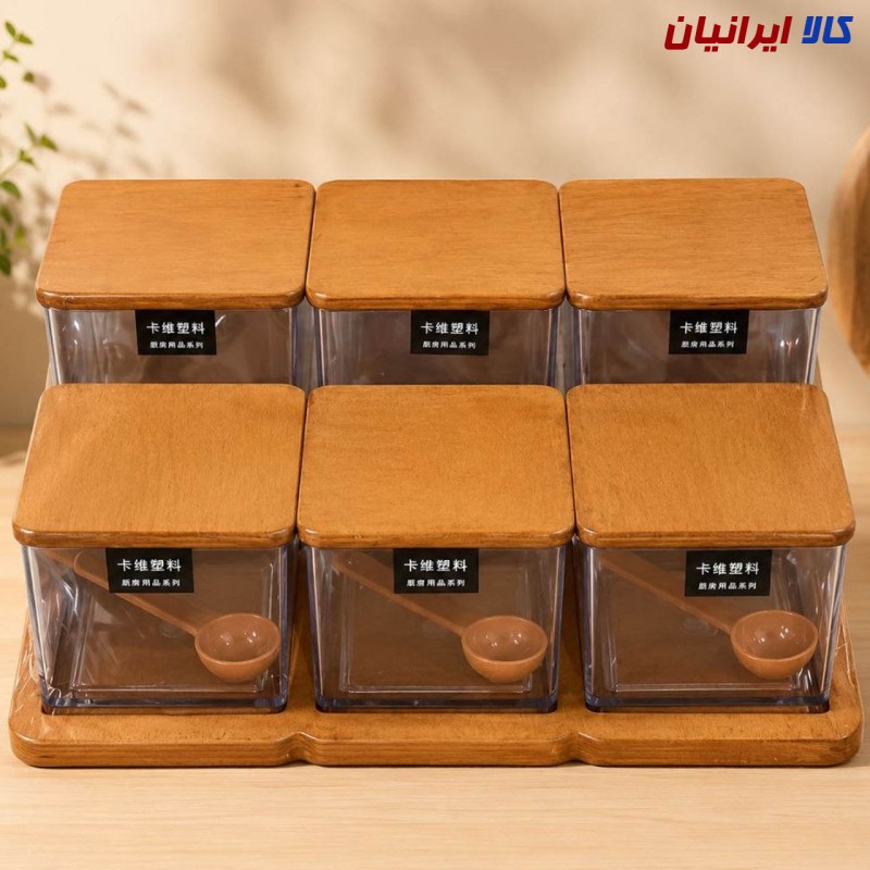 پاسماوری 6 خانه با در چوبی