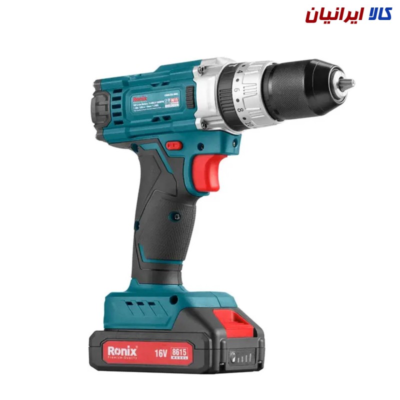 دریل پیچ‌گوشتی شارژی چکشی رونیکس 8615