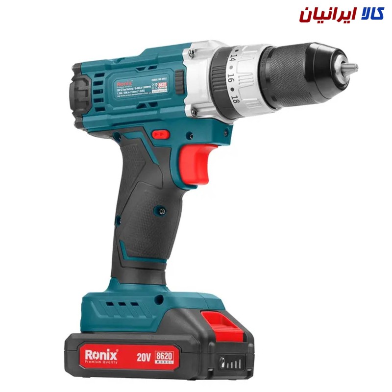 دریل پیچ گوشتی شارژی 20 ولت رونیکس مدل 8620