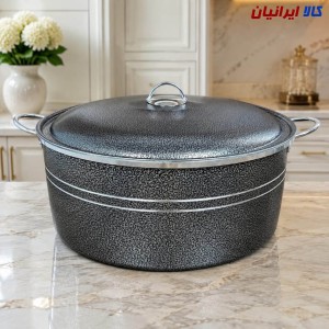 قابلمه گرانیتی سایز 34 با درب آلومینیومی برند اپیروس