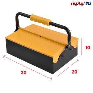 جعبه ابزار فلزی 30 سانت یک طبقه کد 301