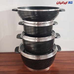 سرویس قابلمه و تابه گرانیتی 7 پارچه ژوپیتر