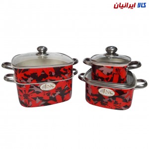 سرویس قابلمه 7 پارچه چهارگوش جنوب مدل یاس کد 8