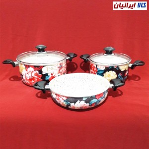 سرویس قابلمه 5 پارچه گرانیتی گرد جنوب کد 2