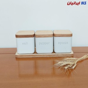 ست جای ادویه 4 پارچه رایکا