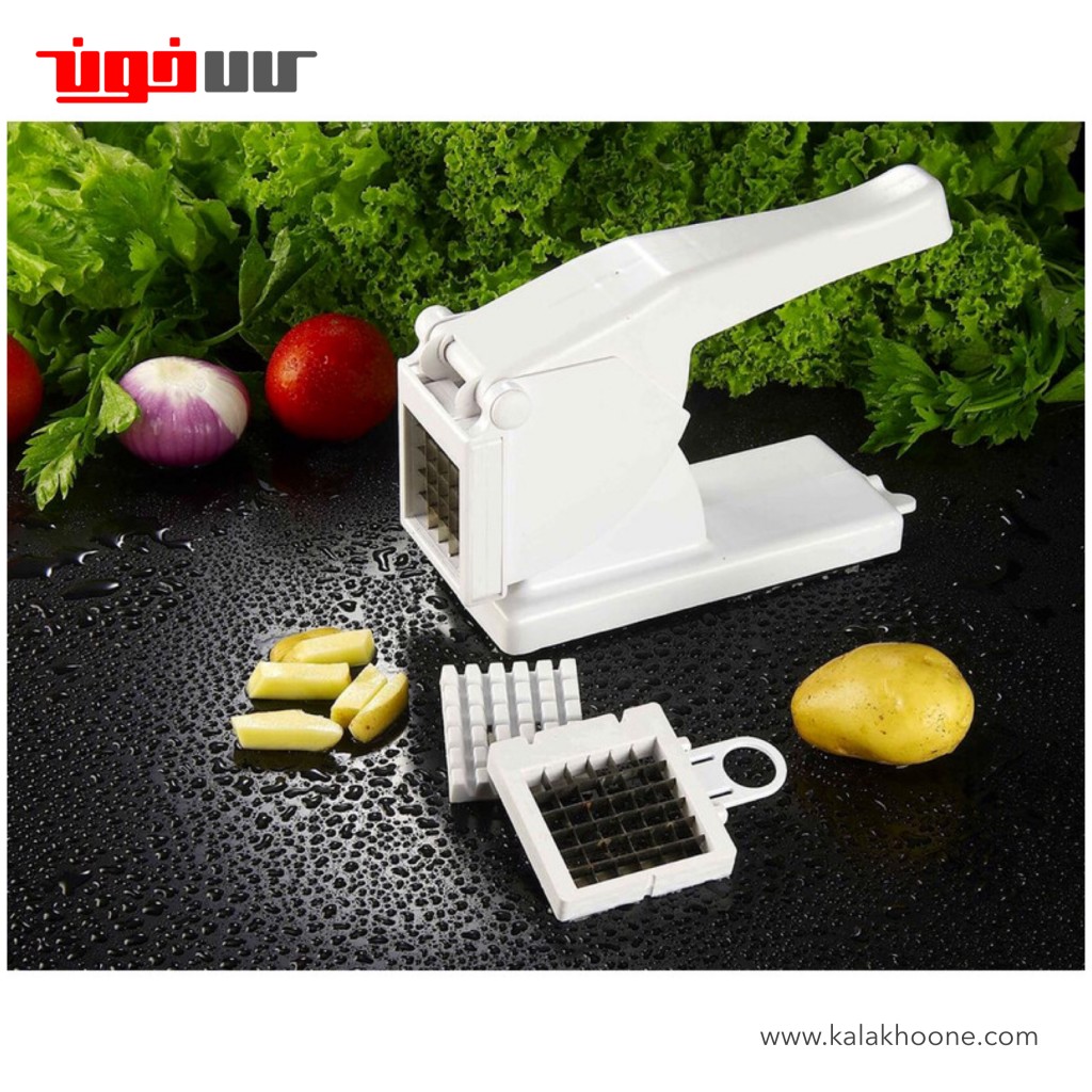 خلال کن و اسلایسر سیب زمینی و پیاز