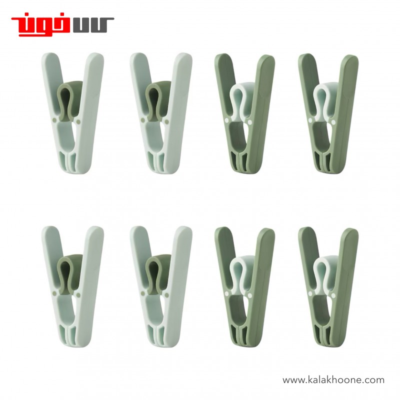 ست ۸ تایی گیره لباس ایکیا مدل SLIBB