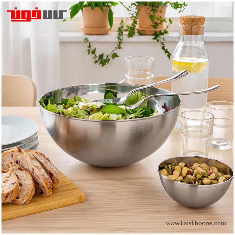 کاسه استیل ایکیا مدل BLANDA BLANK سایز 28