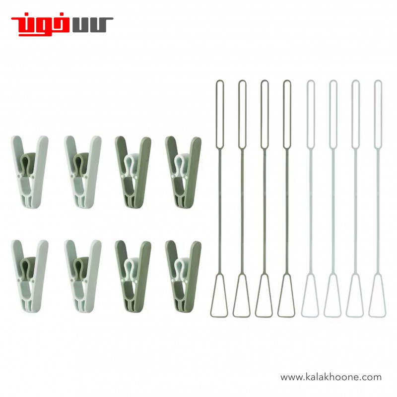 ست ۸ تایی گیره لباس ایکیا مدل SLIBB