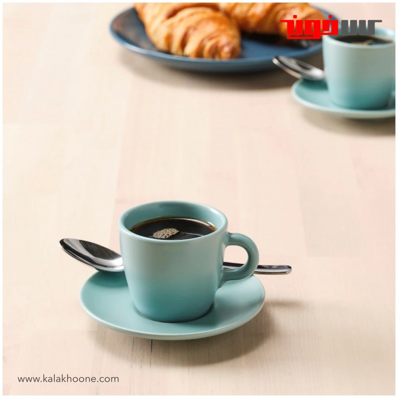 ست فنجان نعلبکی ایکیا مدل FÄRGKLAR