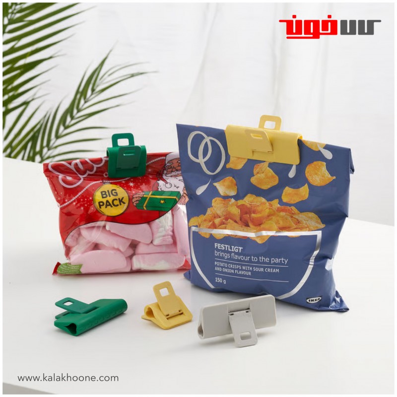 ست ۹ تایی گیره پاکت و کیسه ایکیا مدل ÖRINGABBORRE