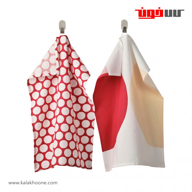 ست ۲ تایی دستمال آشپزخانه ایکیا مدل SNÖKRABBA