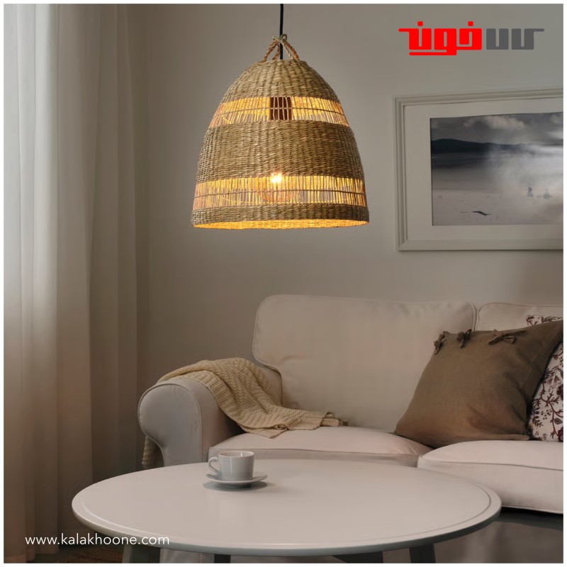 لوستر حصیری ایکیا مدل TORARED