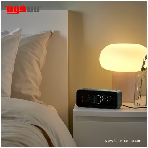 ساعت دیجیتال رومیزی آلارم دار ایکیا مدل BONDTOLVAN