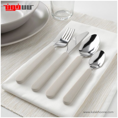 قاشق چنگال و کارد 16 تکه ایکیا مدل UPPHÖJD