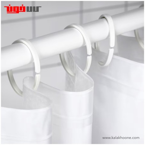 حلقه پرده حمام ایکیا مدل HASSJON