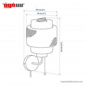 چراغ دیوار کوب ایکیا مدل SINNERLIG