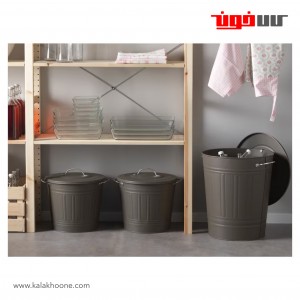 سطل فلزی ایکیا مدل KNODD
