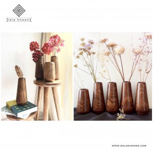 گلدان چوبی