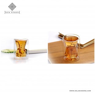 لیوان دو جداره طرح فیتنس