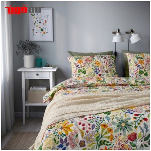 کاور لحاف و روبالشی دو نفره ایکیا مدل STRANDLUMMER