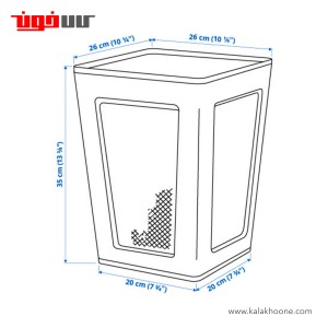 سطل زباله اداری ایکیا مدل DRÖNJÖNS