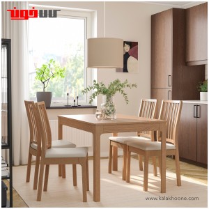 میز قابل تبدیل 2 به 4 نفره ایکیا مدل EKEDALEN