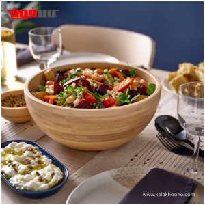 کاسه چوبی بامبو ایکیا مدل BLANDA MATT قطر 28 سانتی متر