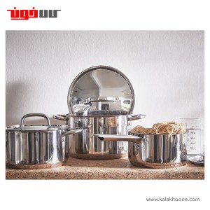 سرويس قابلمه تمام استيل ایکیا مدل IKEA 365+