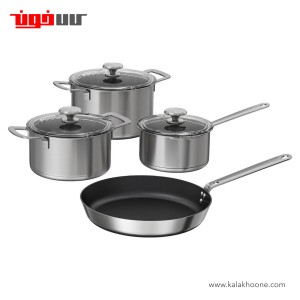 سرویس قابلمه 7 پارچه استیل ایکیا مدل HEMKOMST