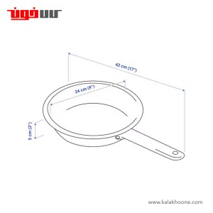 تابه ایکیا مدل +IKEA 365 سایز 24 سانتی متر