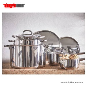سرویس قابلمه 9 پارچه استیل ایکیا مدل IKEA +365