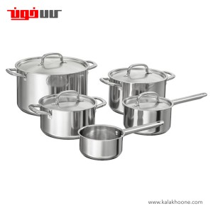 سرویس قابلمه 9 پارچه استیل ایکیا مدل IKEA +365