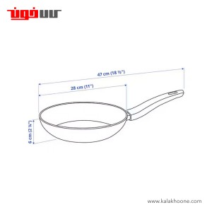 تابه ایکیا مدل HUSKNUT سایز 28 سانتی متر