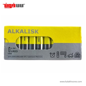 باتری نیم قلم آلکالاین ایکیا مدل ALKALISK بسته 10 عددی
