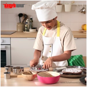 پیش بند و کلاه آشپزی کودک ایکیا مدل TOPPKLOCKA