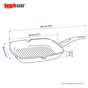 تابه گریل سرامیک ایکیا مدل ProTuning HEMLAGAD