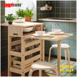 چهارپایه چوبی ایکیا مدل KYRRE