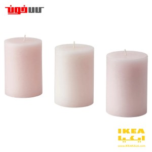 شمع ۳ عددی معطر ایکیا مدل LUGNARE